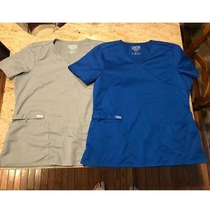 2 Cherokee scrub tops size medium